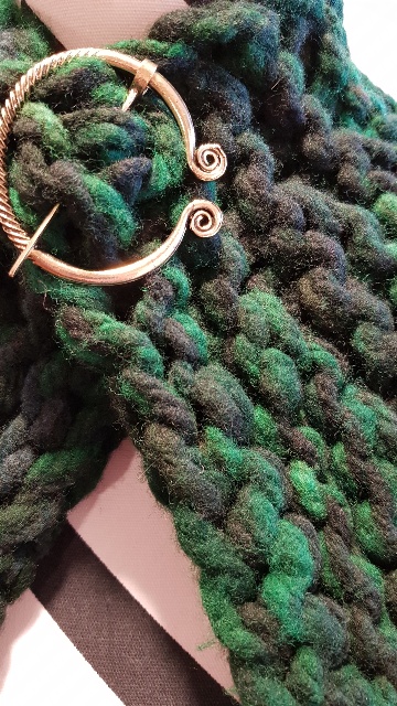 Celtic shawl pin